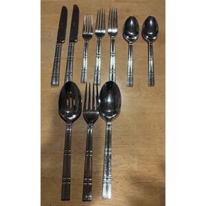 Towle Maze Stainless Steel Silverware Incomplete Spare Flatware 10 Pieces Serve